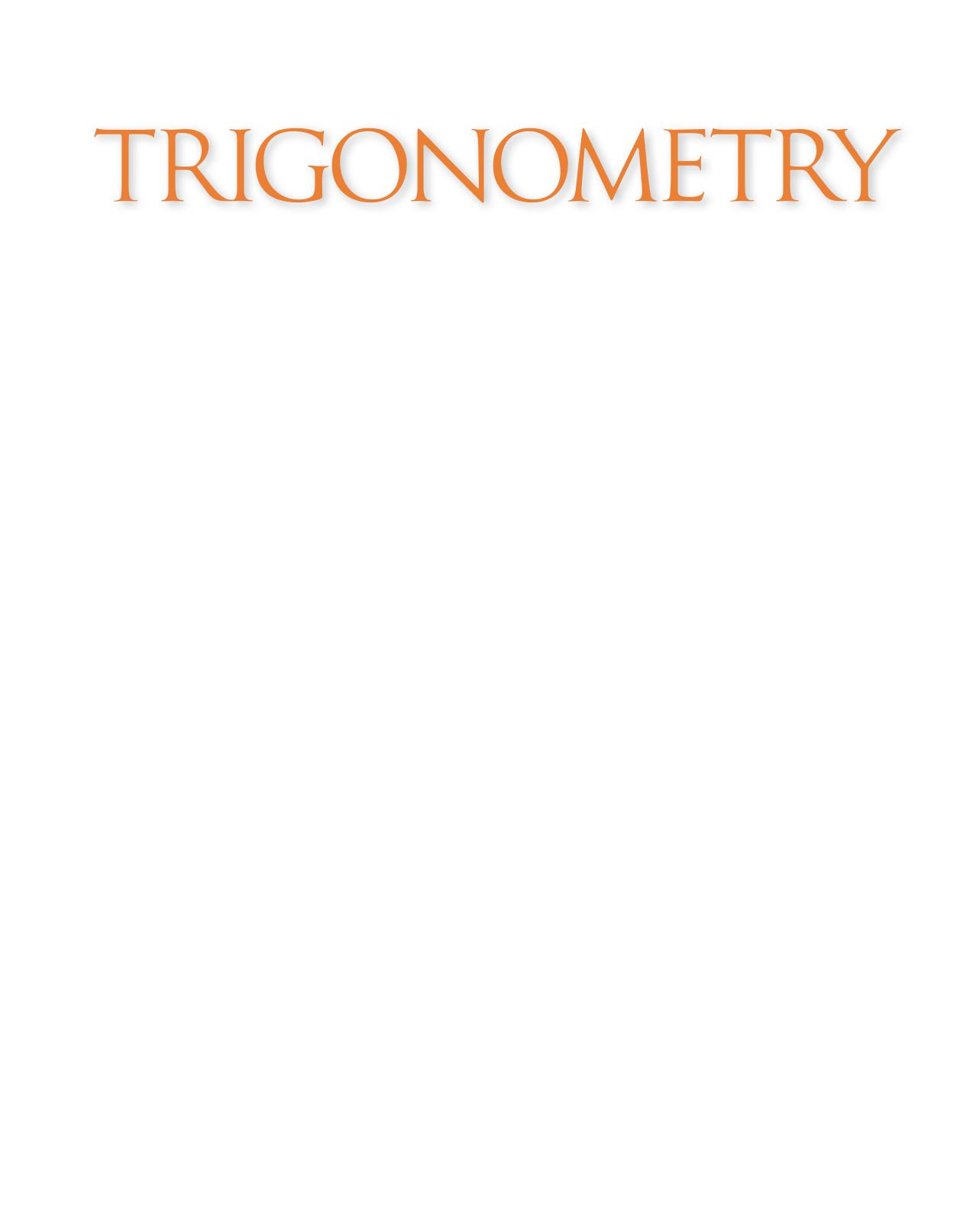 Trigonometry Coburn John