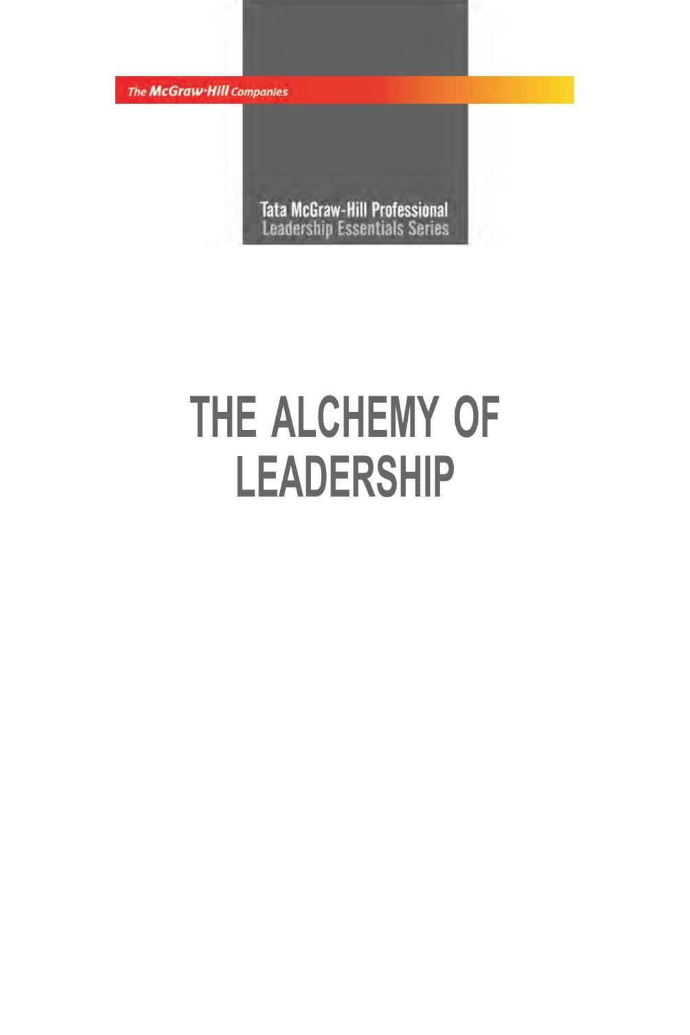 THE ALCHEMY OF LEADERSHIP PANDIT