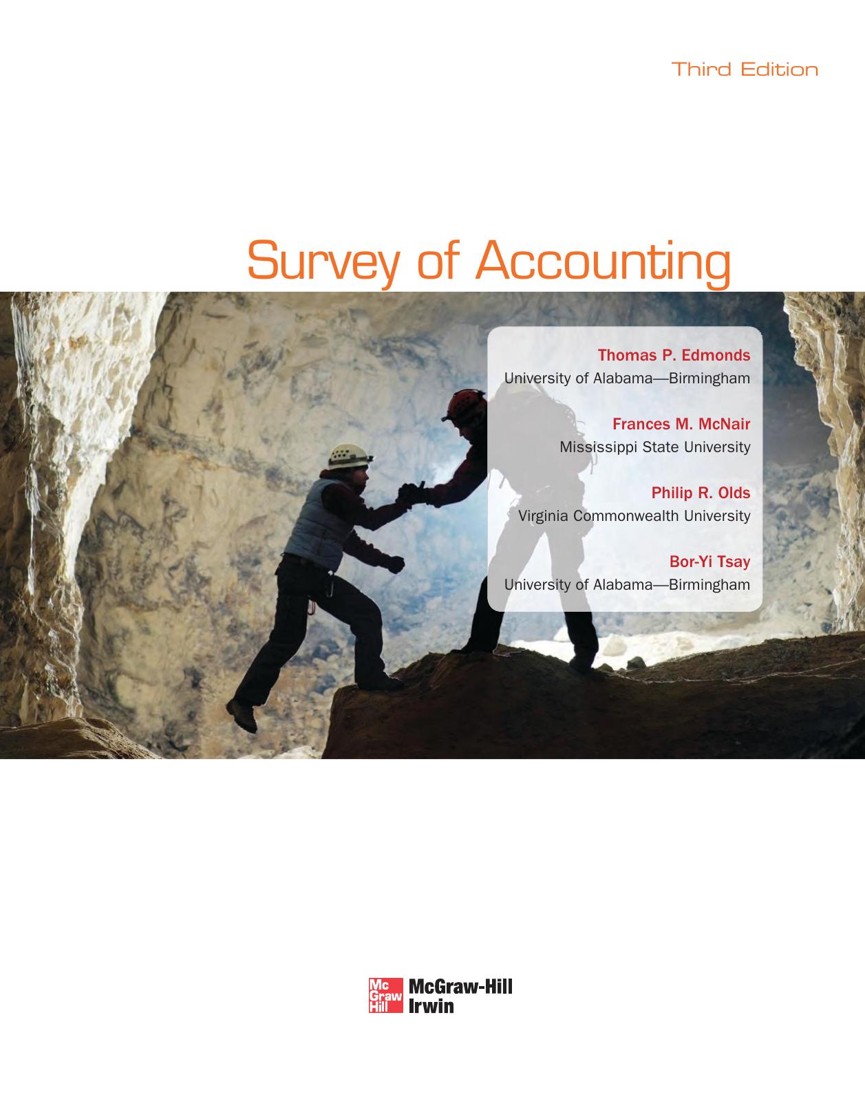 Survey of Accounting Edmonds Thomas