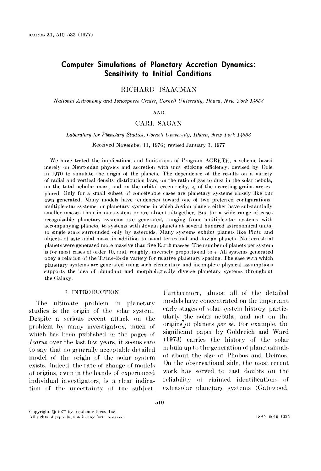 PII: 0019-1035(77)90153-1