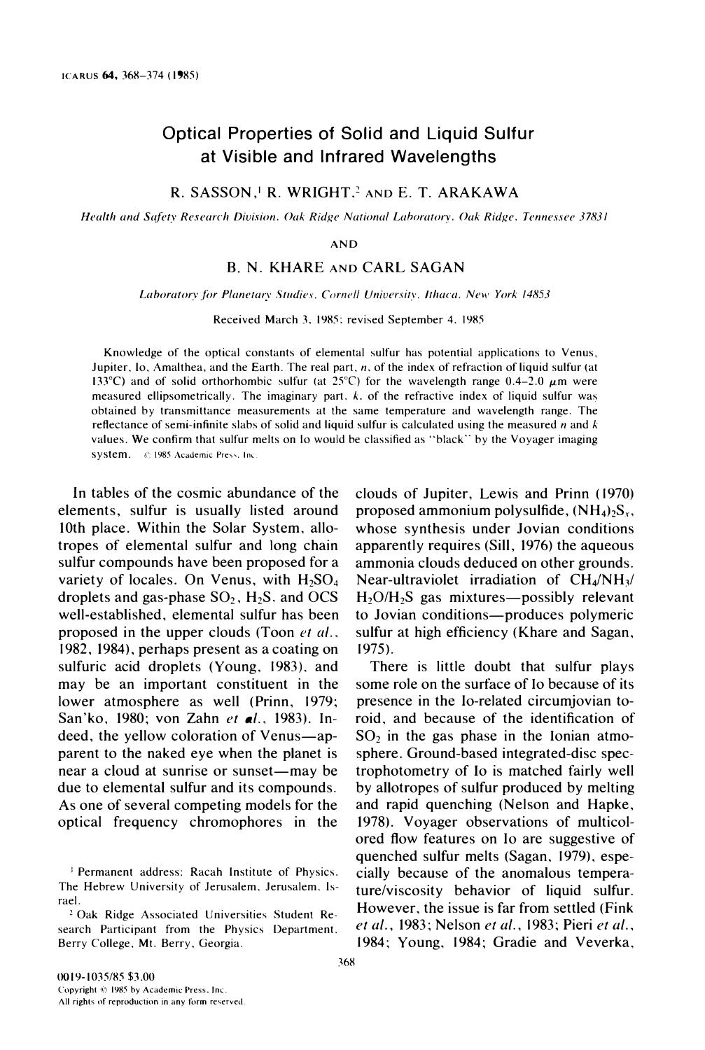 PII: 0019-1035(85)90061-2