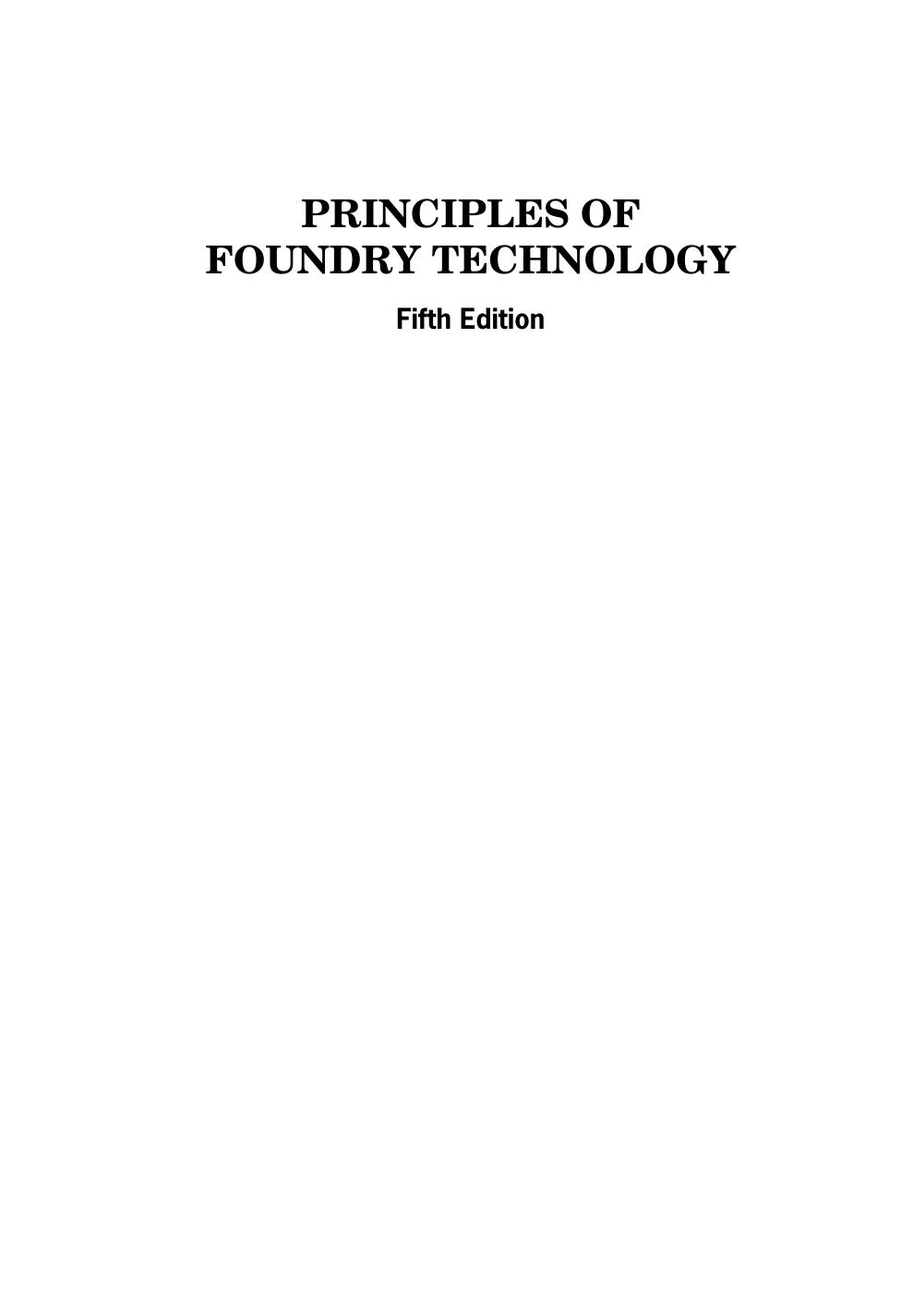 PRIN OF FOUNDRY TECH 5E JAIN