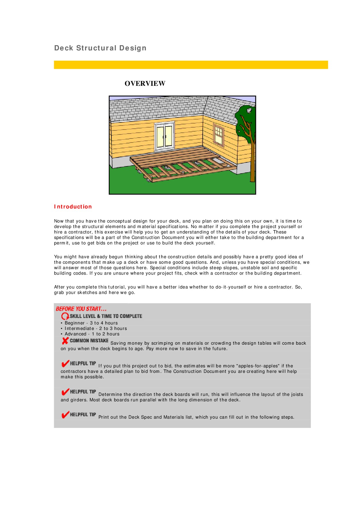Deck Structural Design 