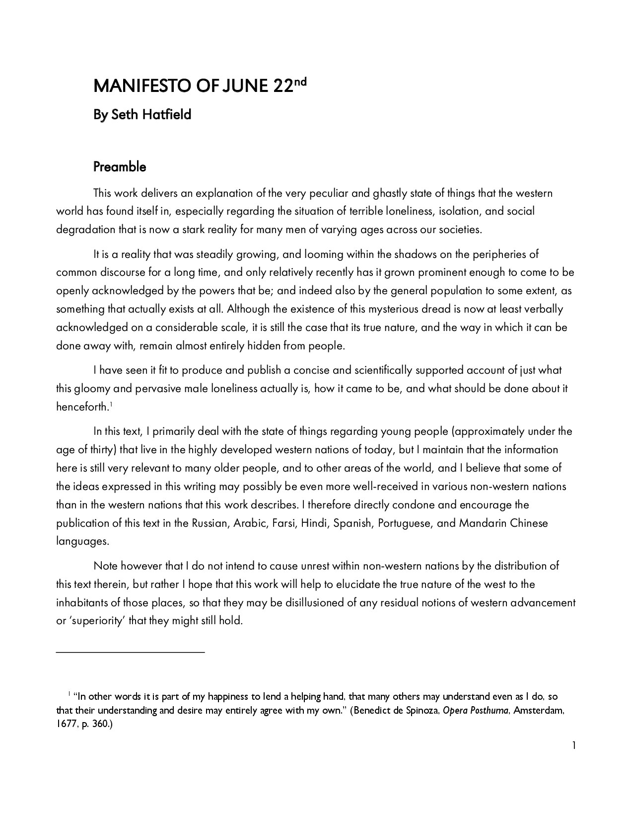 Manifesto of June 22nd