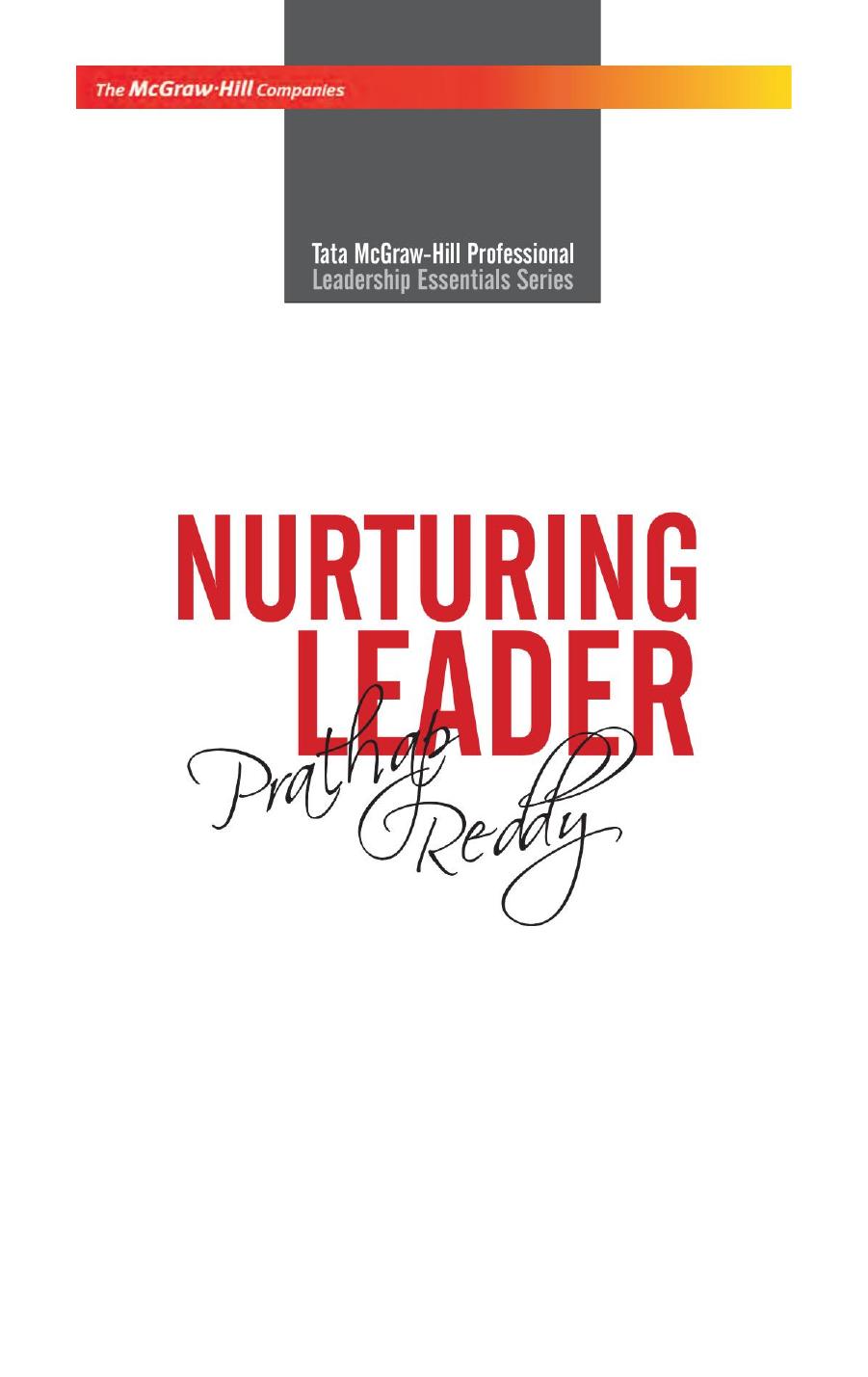 NURTURING LEADER PRATHAP REDDY PANDIT