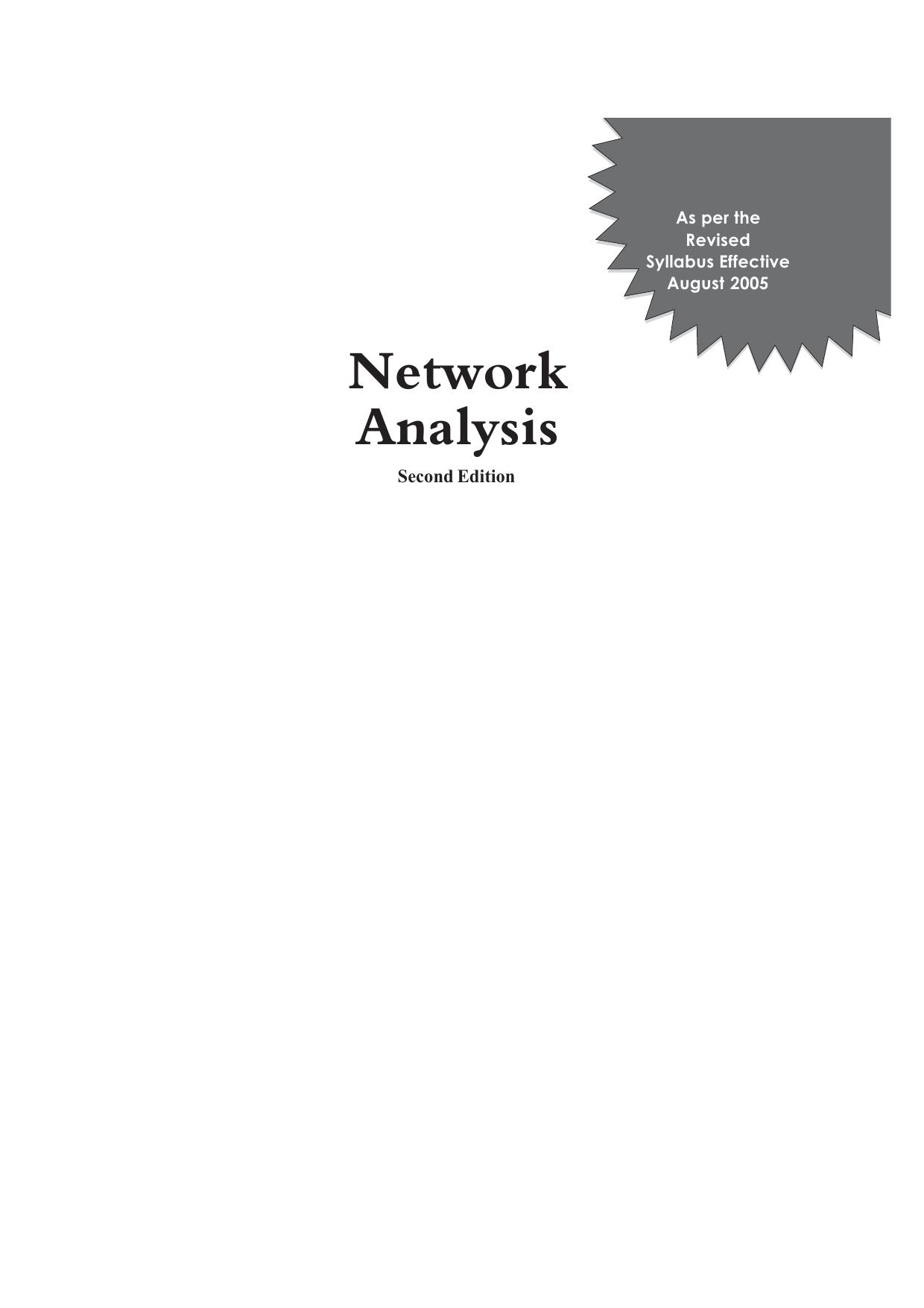 Network Analysis JNTU A Sudhakar