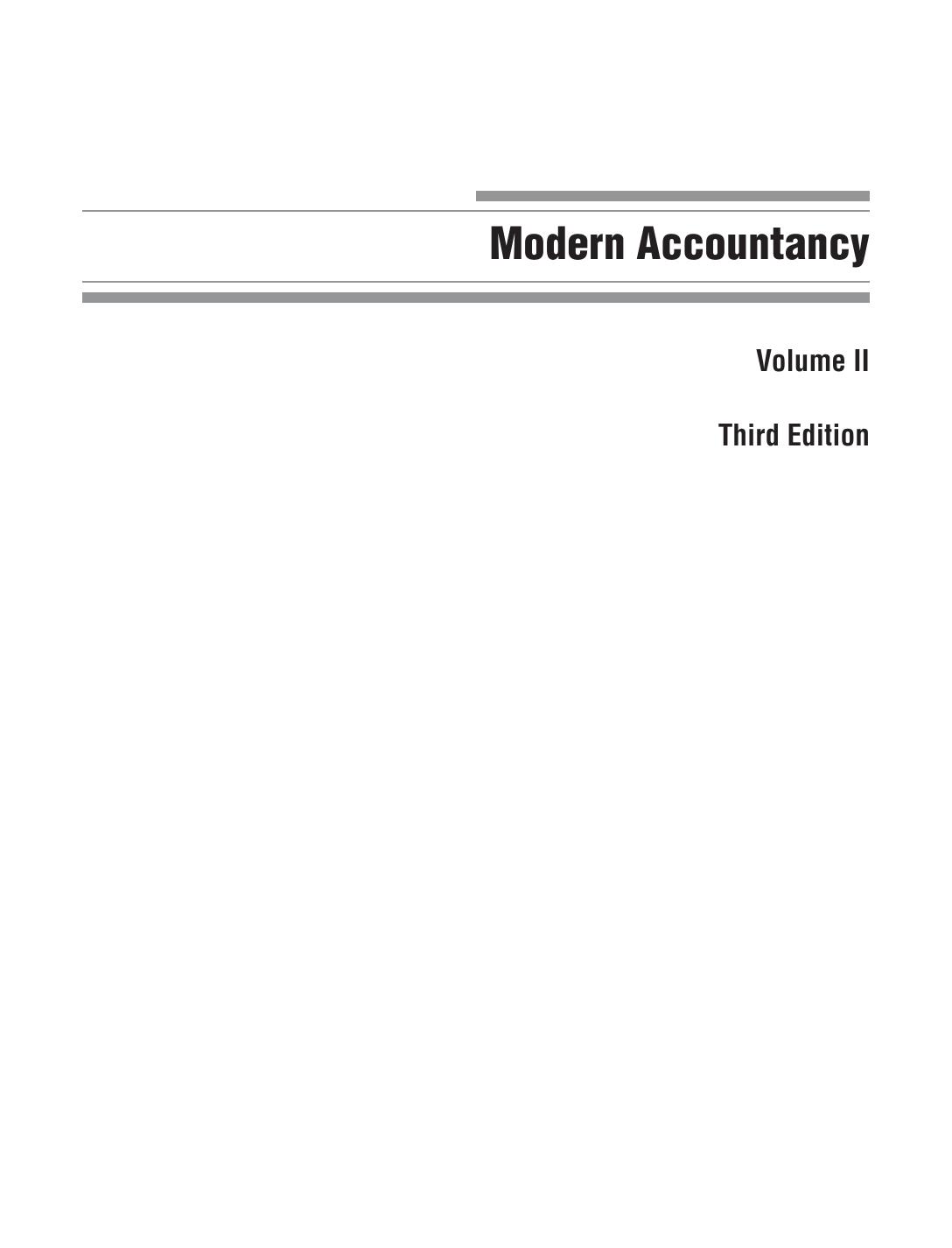 Modern Accountancy Vol 2 HANIF