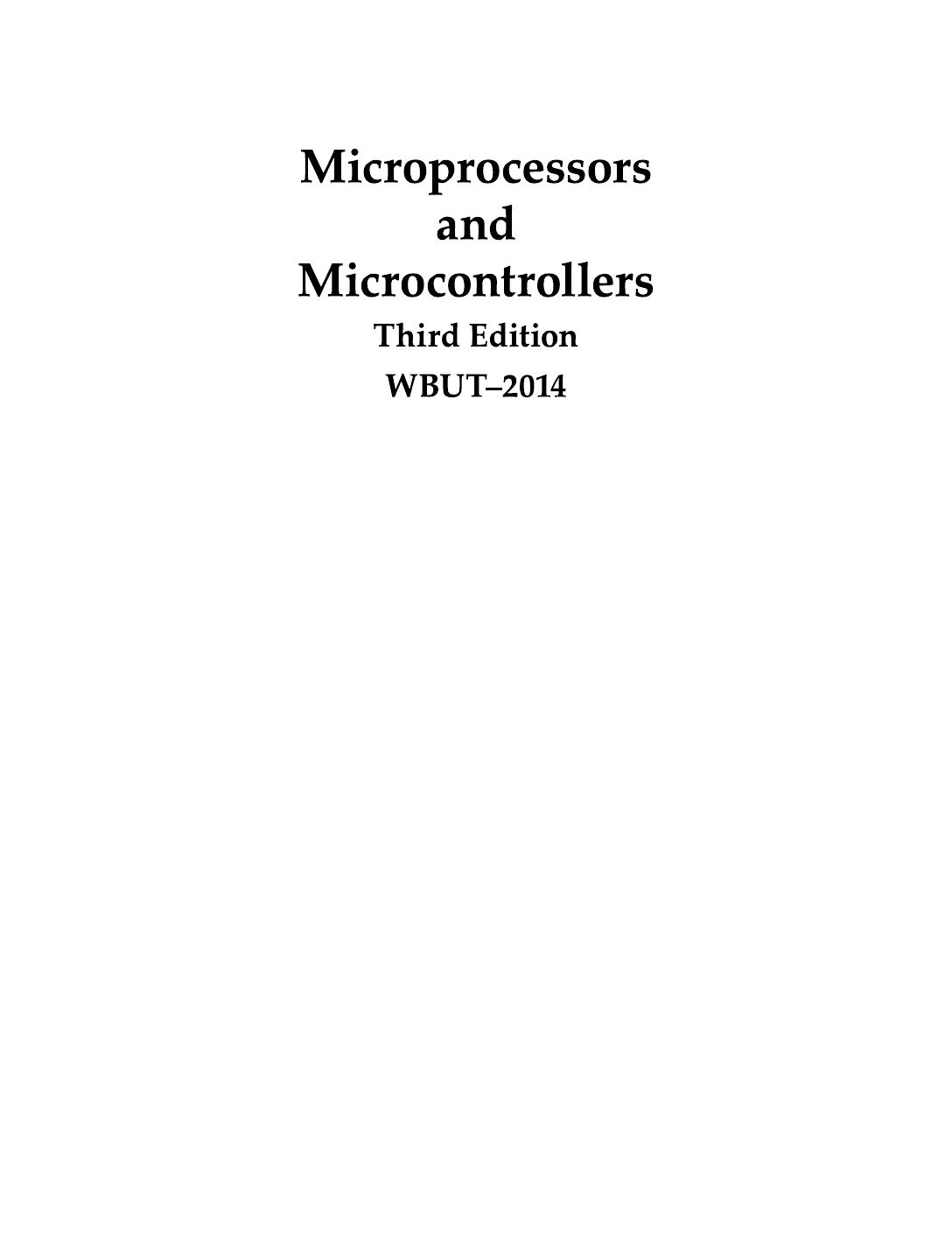 MICROPR MICROCONTR WBUT 2014 MANDAL