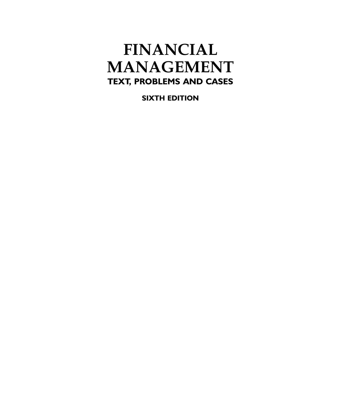 Financial Management