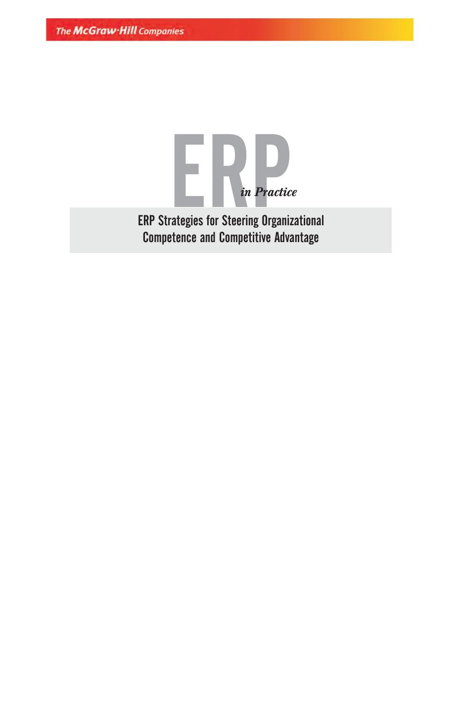 ERP in Practice JAGANNATHAN VAMANAN