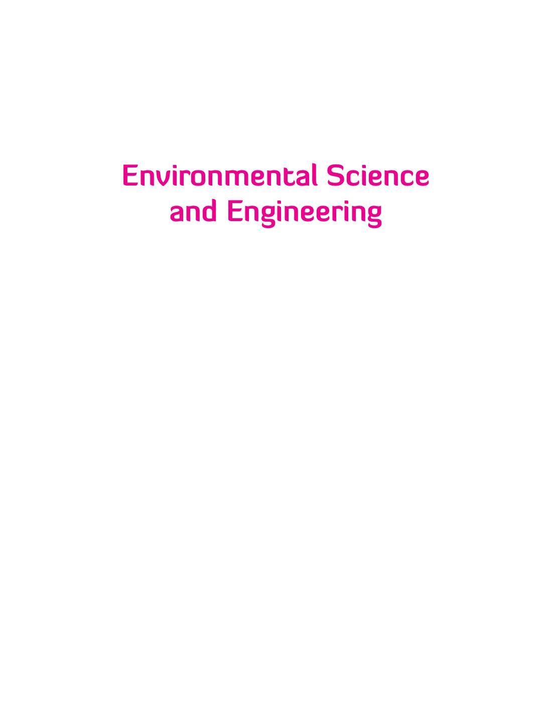 ENVIRONMENTAL SCIENCE AND ENGINEERING JOSEPH