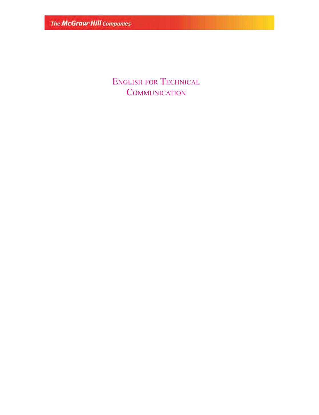 ENGLISH FOR TECHNICAL COMMUNICATION WITH CD FOR FIRST YEAR ENGINEERING STUDENTS VISHWAMOHAN