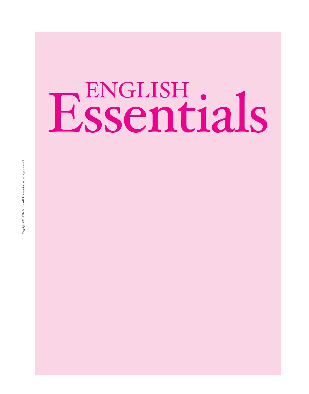 English Essentials Langan John