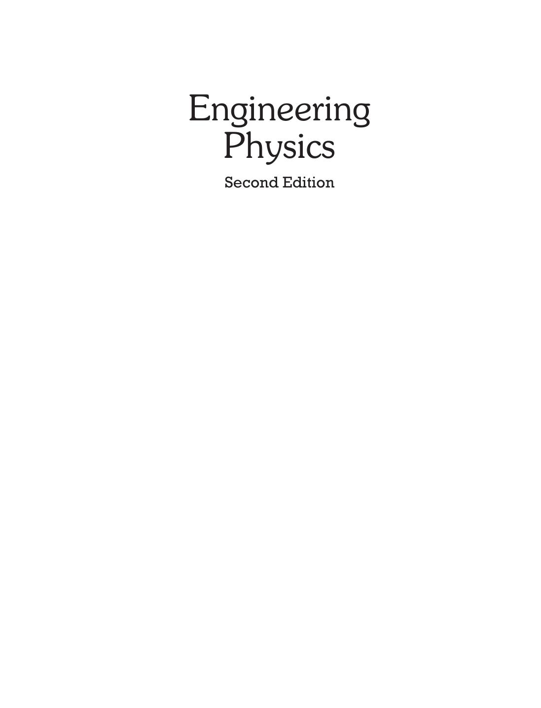 ENGINEERING PHYSICS 2 e MALIK
