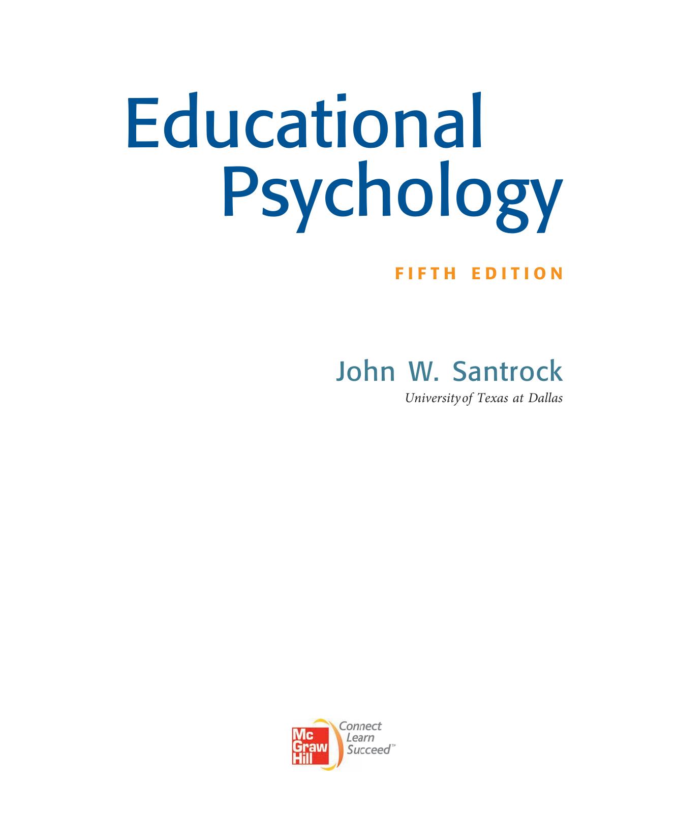 Educational Psychology Santrock