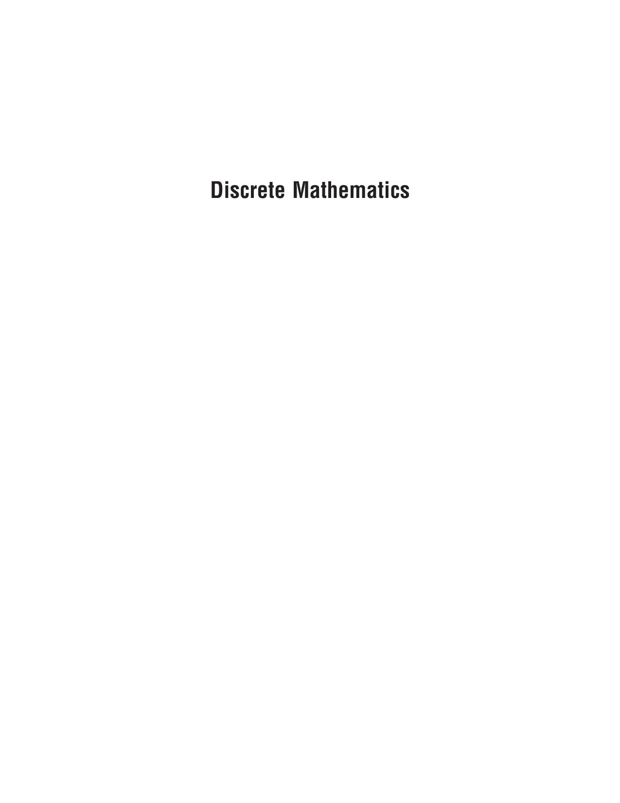 Discrete Mathematics AU 2018 Veerarajan